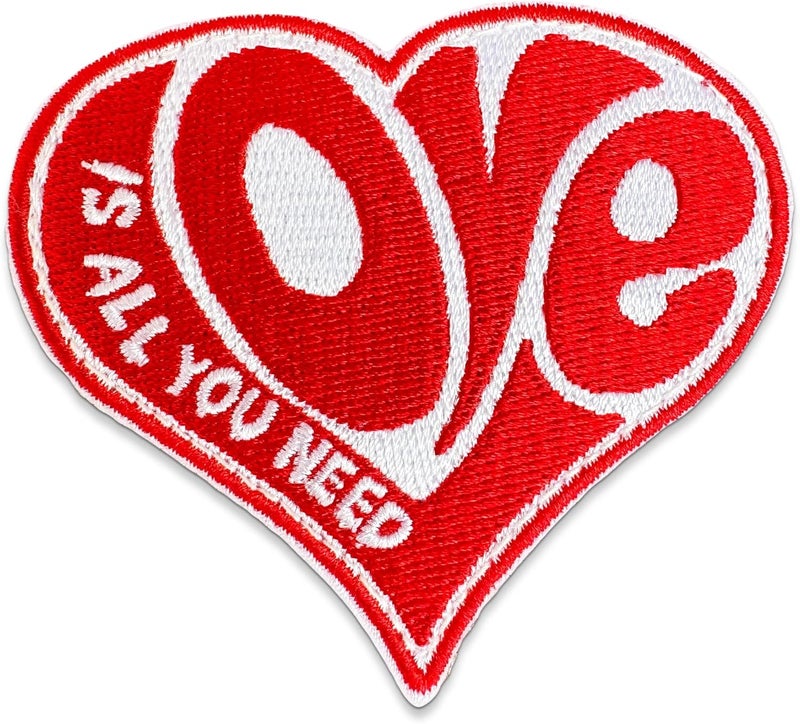 Jestik Love is All You Need - Funny Meme Embroidered Patches, Military Tactical Morale Patch with Hook and Loop Fastener, Cute Patches for Backpacks, Jeans, Jackets, Vests, Hats & More - Image 1